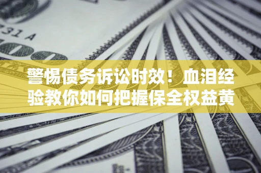 武汉警惕债务诉讼时效！血泪经验教你如何把握保全权益黄金期
