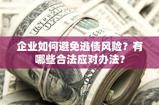 武汉企业如何避免逃债风险？有哪些合法应对办法？