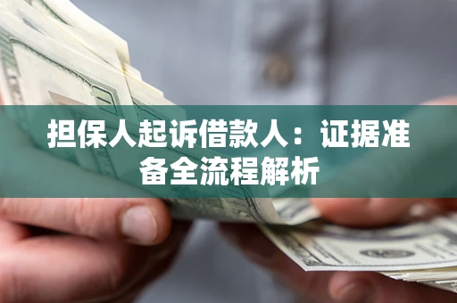 武汉担保人起诉借款人：证据准备全流程解析