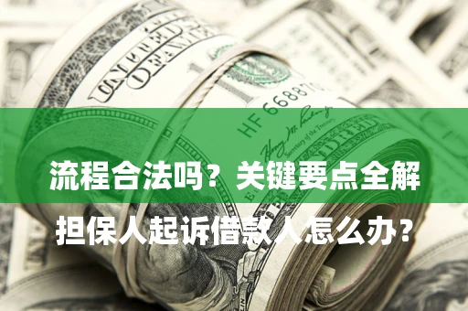 武汉

担保人起诉借款人怎么办？流程合法吗？关键要点全解析