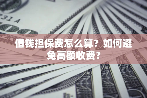 武汉借钱担保费怎么算？如何避免高额收费？